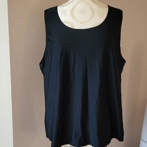 Black Sleeveless Tank Top
